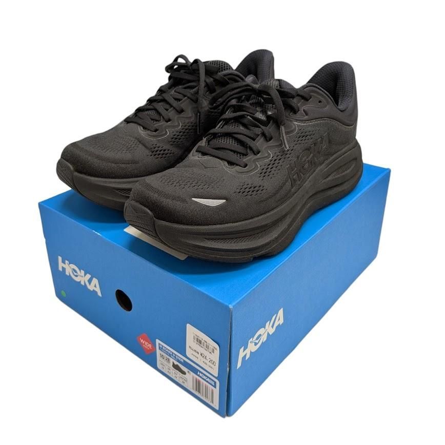 HOKA ONE ONE ホカ オネオネ BONDI 9 WIDE ボンダイ 1162013/BBLC ブラック系 サイズUS10 UK9.5 EU43.5 28cm 66217