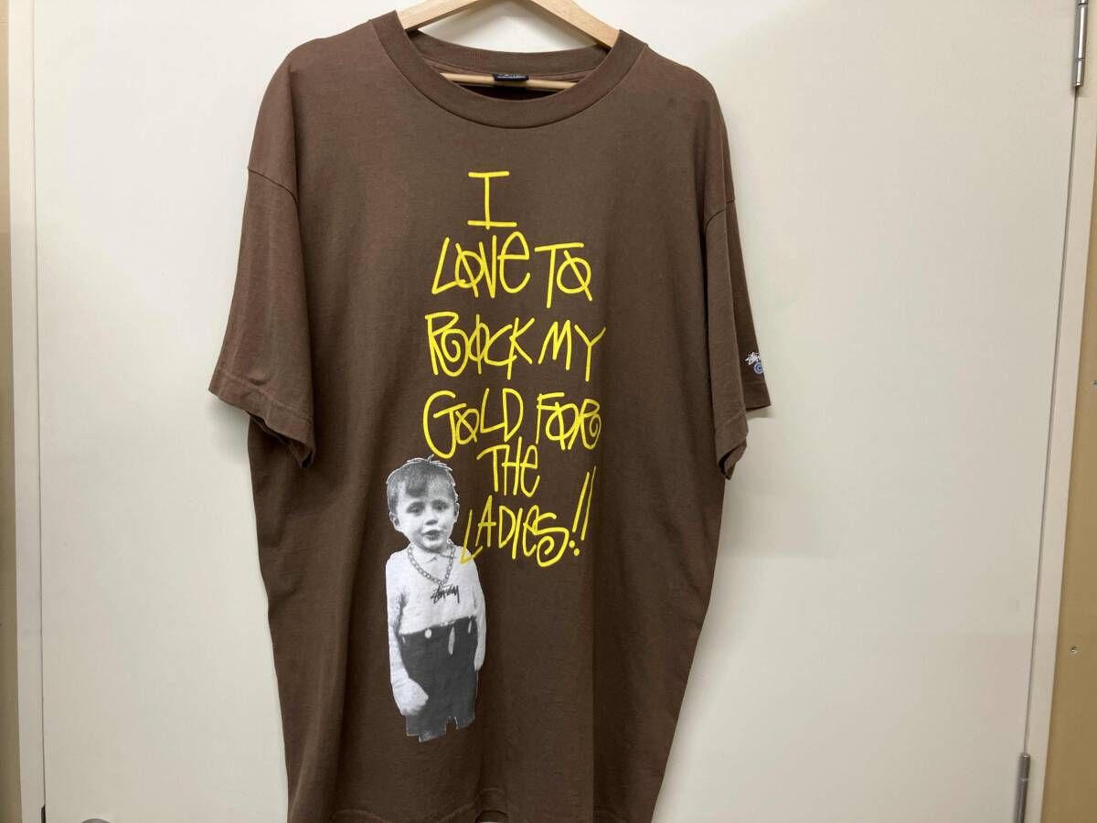 STUSSY/ 半袖Tシャツ/KIDS PHOTO TEEブラウン