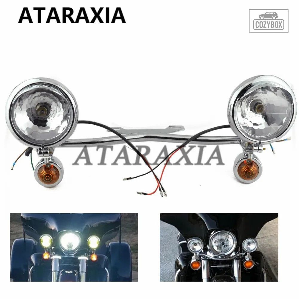 オートバイ通過 ウインカーエンジェルアイ LED スポットライトバー Kawasaki バルカ
