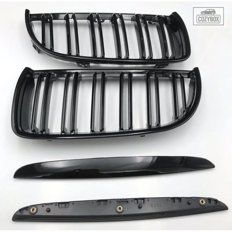 1 ペアフロントキドニー グリルダブルライン グリル BMW E90 E91 2004-2007 リペア部