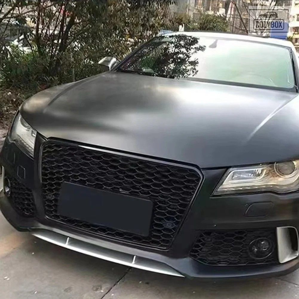 フロント フォグライト グリル カバー トリム アウディ RS7 2014-2018 ハニカム六角