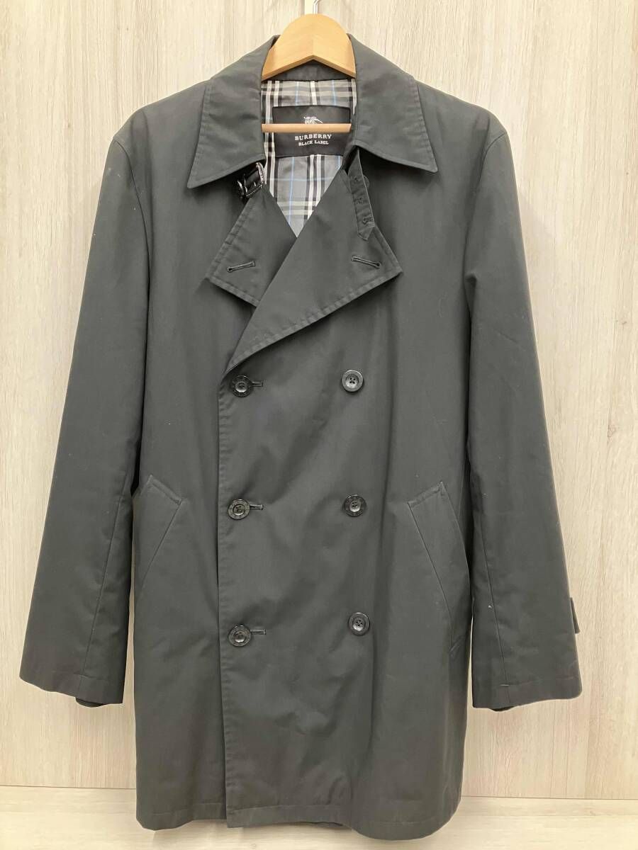 BURBERRY BLACK LABEL トレンチコート BA16-500-09 Lサイズ ブラック