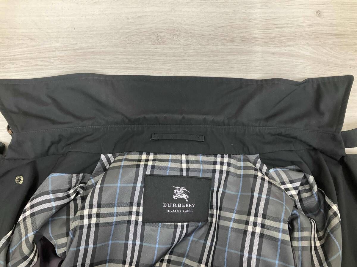 BURBERRY BLACK LABEL トレンチコート BA16-500-09 Lサイズ ブラック