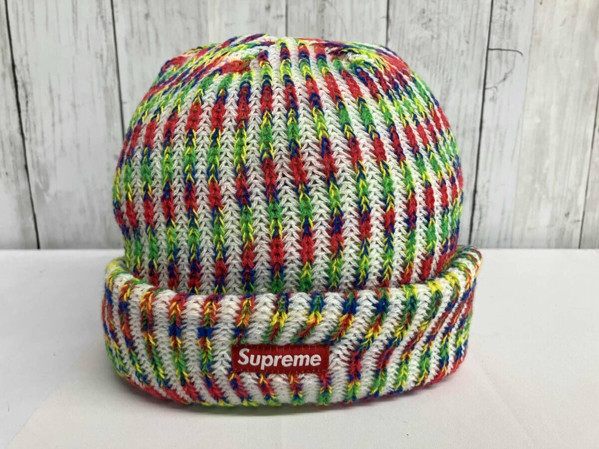 Supreme シュプリーム レインボーアクリルニットキャップ Rainbow Knit Loose Gauge Beanie