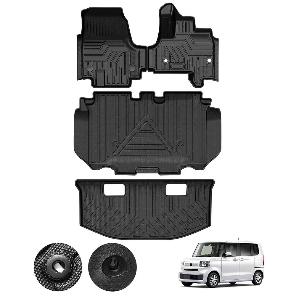 ホンダ 新型 N-BOX JF5 JF6 JOY フロアマット&セカンド&トランクマット NBOX JF5 JF6 カーマット （4点セット)