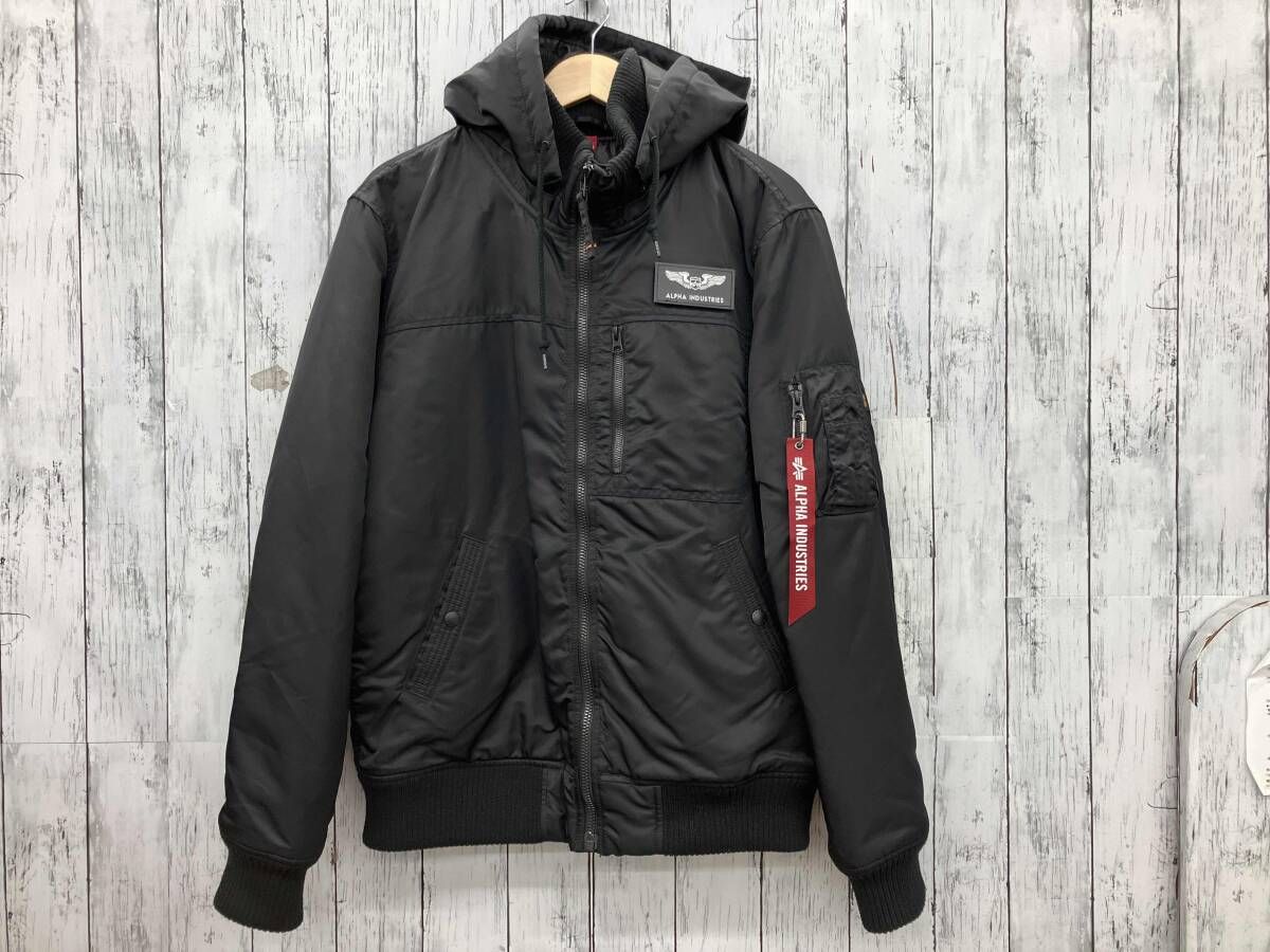 ブルゾン ブラック ALPHA INDUSTRIES アルファ インダストリーズ TA1571-001 ブルゾン XLサイズ ブラック