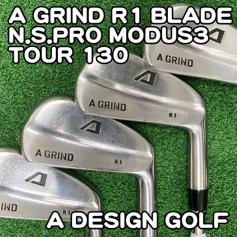 【中古】アイアンセット エーデザインゴルフ A GRIND R1 BLADE/N.S.PRO MODUS3 TOUR 130/S/34[0945]エーグラインド　ブレード　アイアン