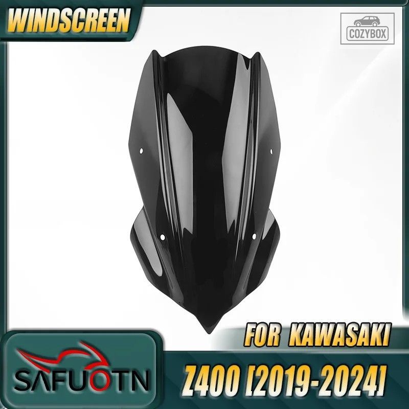 カワサキ Z 400 2019-2024 バイク用ウインドシールド/ウインドスクリーン/ブラケット