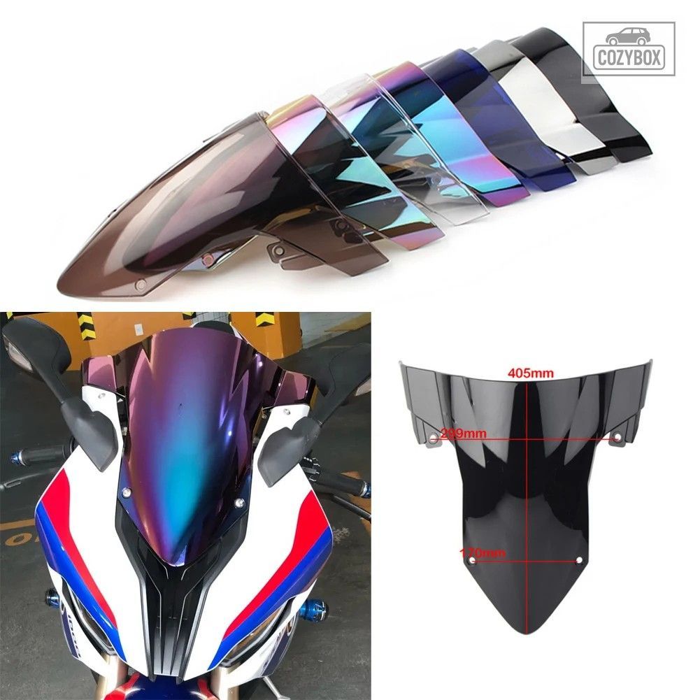 オートバイフロントガラスディフレクター プロテクターウインドスクリーン BMW S1000R