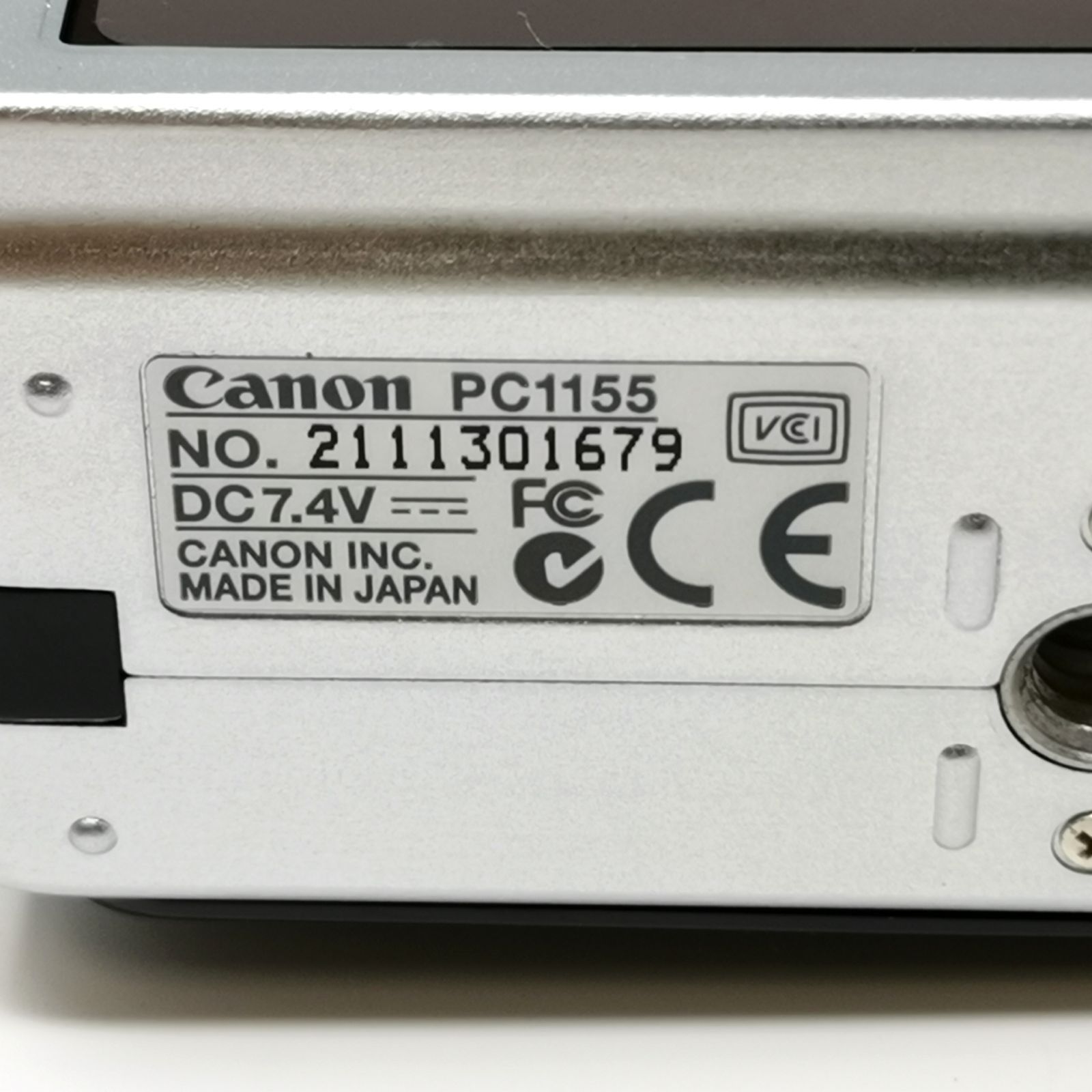 カメラ 【動作確認済み】CANON POWERSHOT S80 PC1155