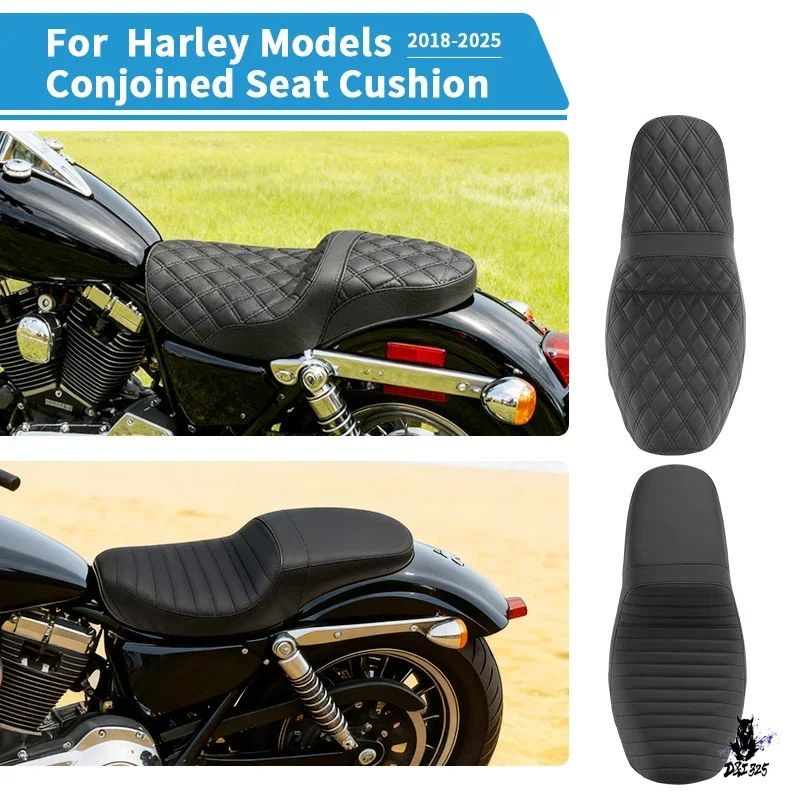 ハーレー Dyna FXDB 2006-2017 用 ツーアップシート PUレザー 黒