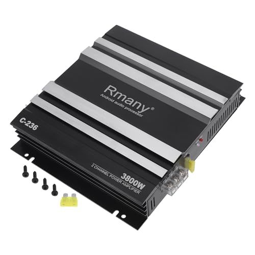 R◆車載用12V 2チャンネルカーアンプ ステレオオーディオ 3800W対応 | 2チャンネルカーアンプ ブラック 1個。 255446e5
