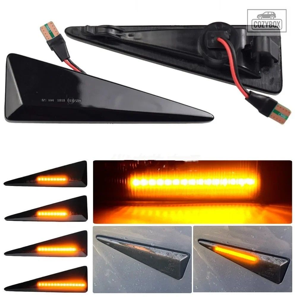 カー アクセサリー LED サイドウィンカー フェンダーライト ルノーメガーヌ MK2