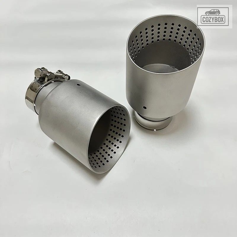 排気ノズル 1個 マットステンレス 大径 101mm 114mm オープンカーマフラ​​ーシステ