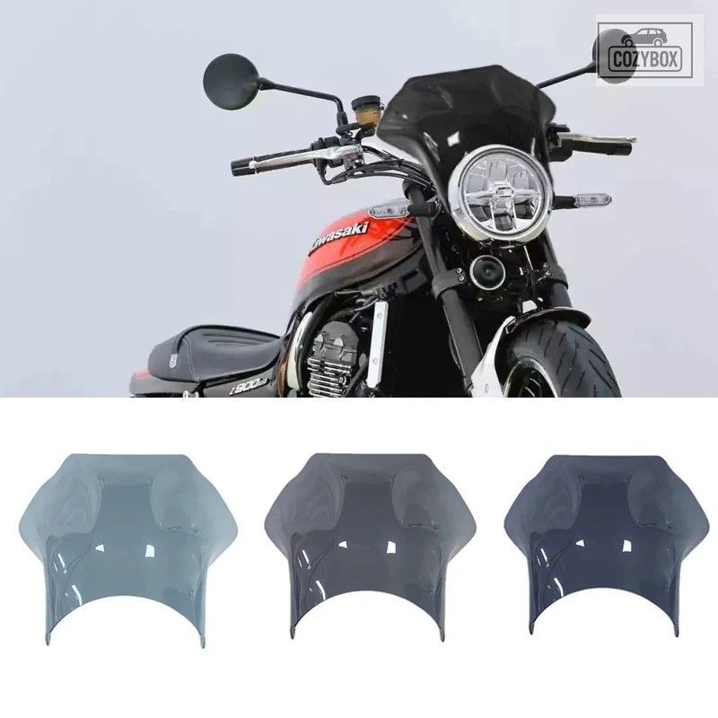 ウィンド スポイラーディフ​​レクターウィンドシールド カバー Kawasaki Z650RS Z90
