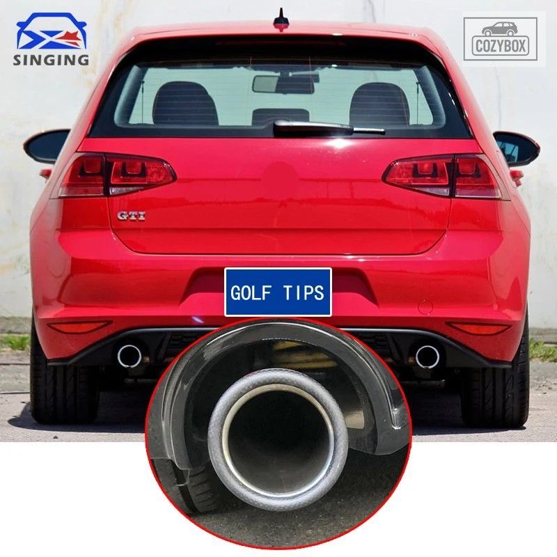 2010-2017 VW フォルクス ワーゲン ゴルフ 7 GTI Mk6 マフラーエンドパイプ排気チップ