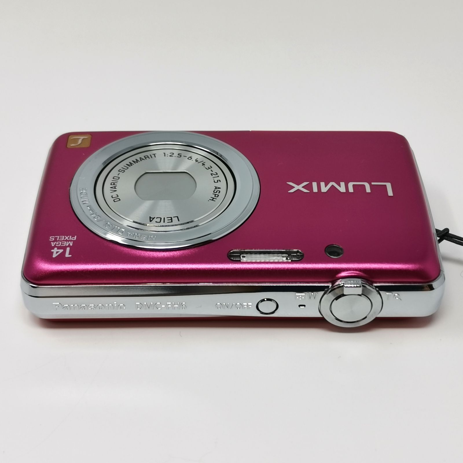 カメラ Panasonic LUMIX DMC-FH6 カメラ コンデジ ピンク SDカードなし