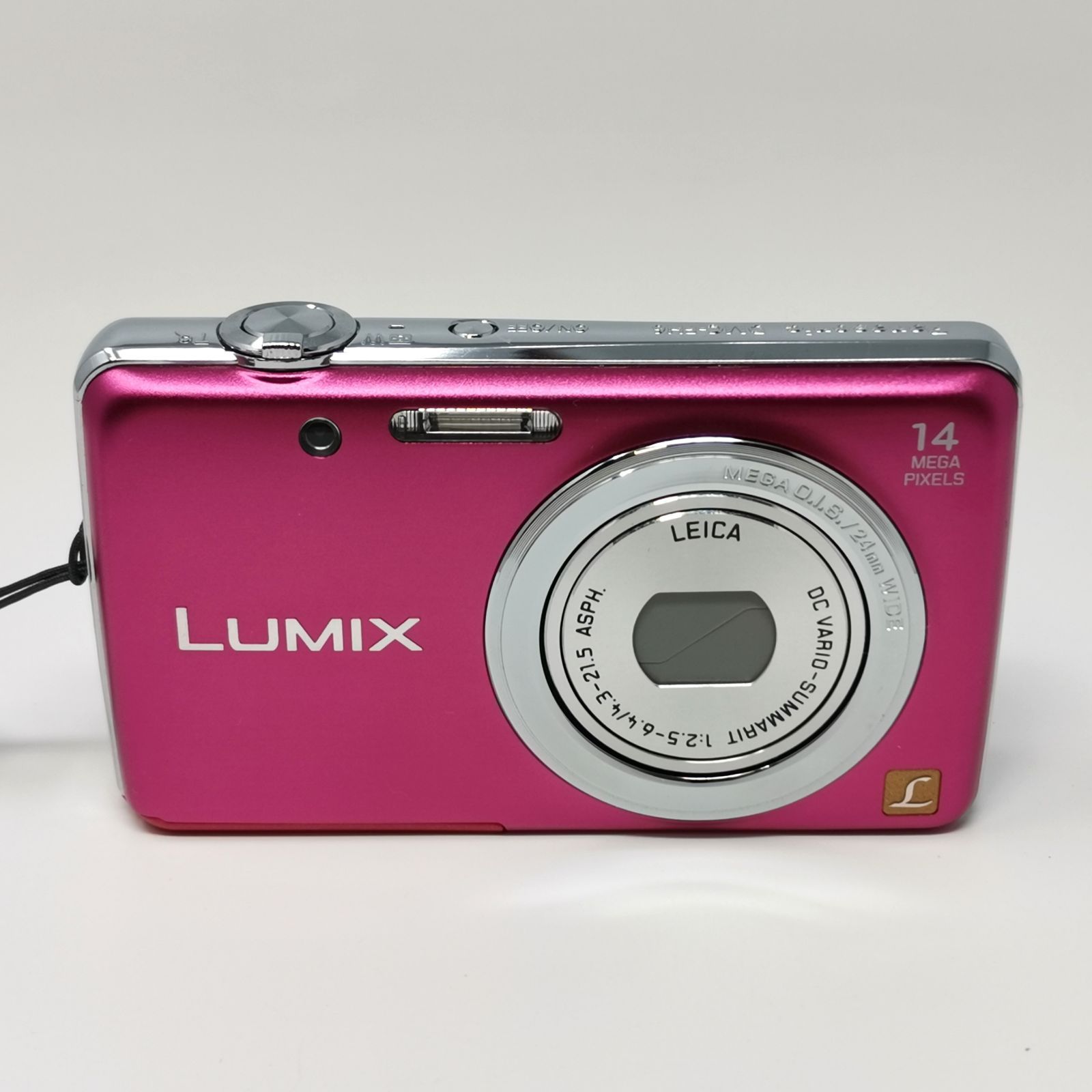 カメラ Panasonic LUMIX DMC-FH6 カメラ コンデジ ピンク SDカードなし