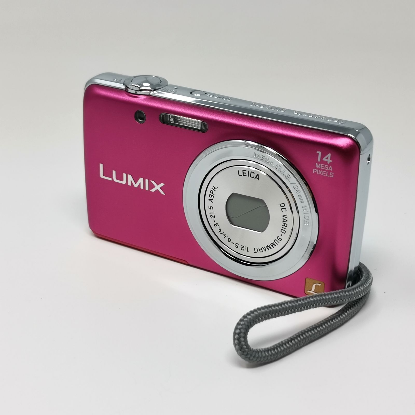 カメラ Panasonic LUMIX DMC-FH6 カメラ コンデジ ピンク SDカードなし
