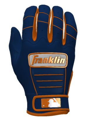 【渋いカラー】 受注生産商品　Franklin　フランクリン　オリジナルオーダーモデル　バッティング手袋　S/M/L　バッティンググローブ　野球　ネイビー　オレンジ　オリジナル