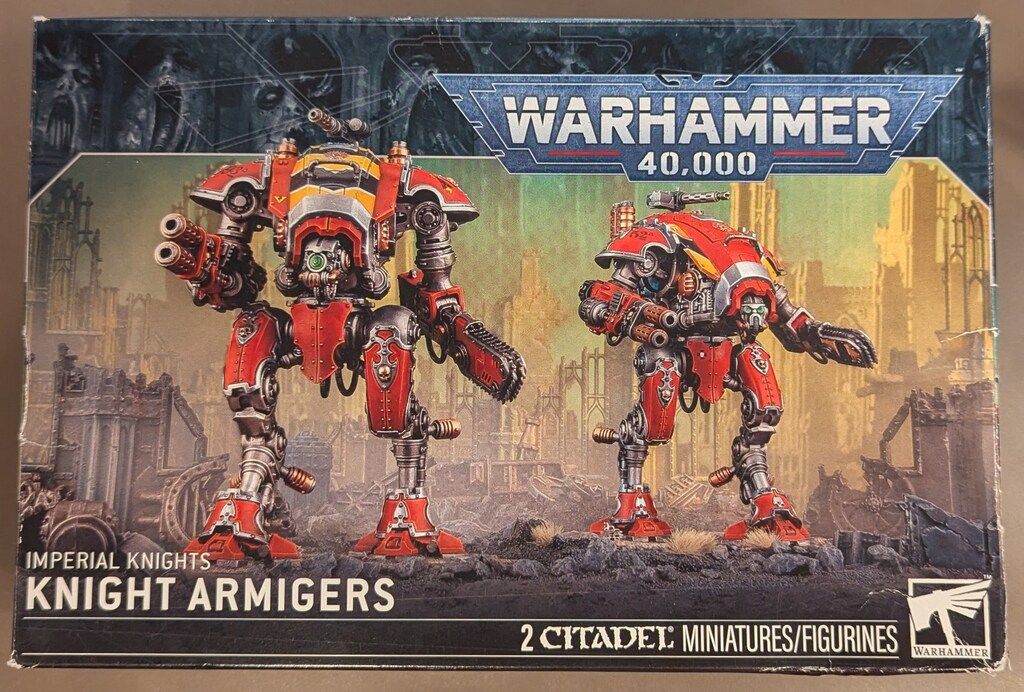 GAMES WORKSHOP WARHAMMER40000 Imperial Knights Knight Armigers ナイト・アーミジャー（2022）