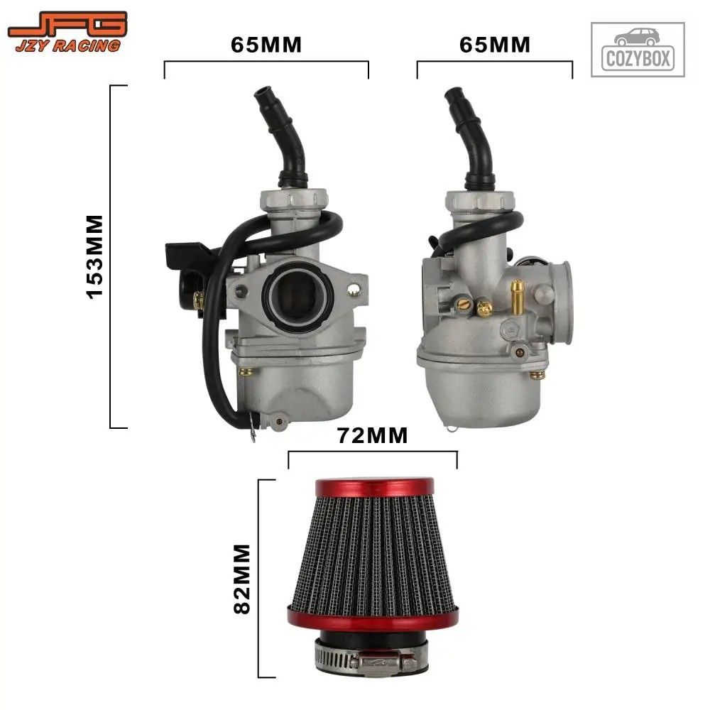 オートバイ キャブレターセット左右キャブレターエア燃料フィルター SSR 110 125 CRF5