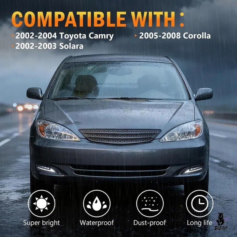 トヨタ カローラ ソララ カムイ 2002-2008 LED フォグランプ デイタイムランニングライト
