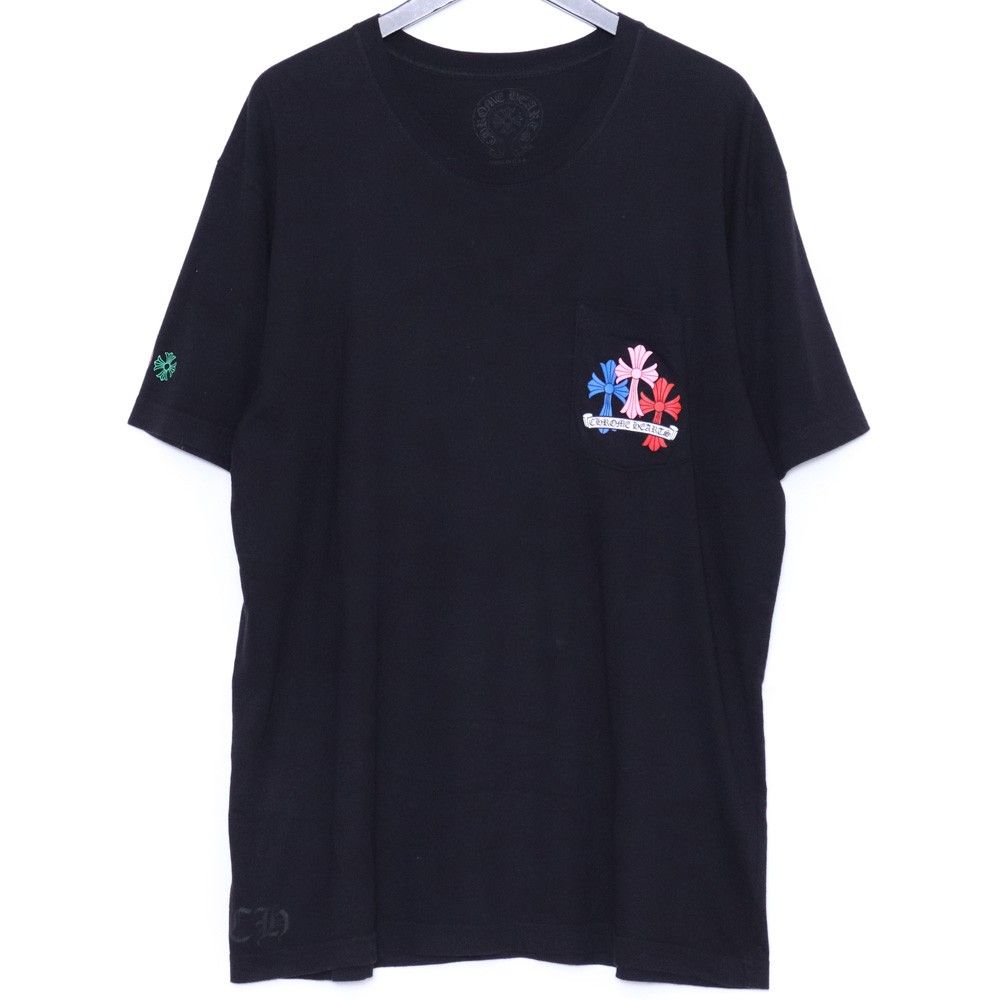 chromehearts セメタリークロス　マルチカラーtシャツ Lサイズ CHROME HEARTS マルチカラーセメタリークロスTシャツ XLサイズ