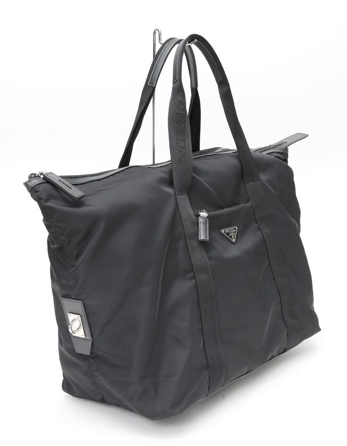 プラダ ナイロンxサフィアーノ ダッフルバッグ ボストンバッグ 2VC796 プラダ / PRADA ナイロン x サフィアーノレザー ダッフルバッグ