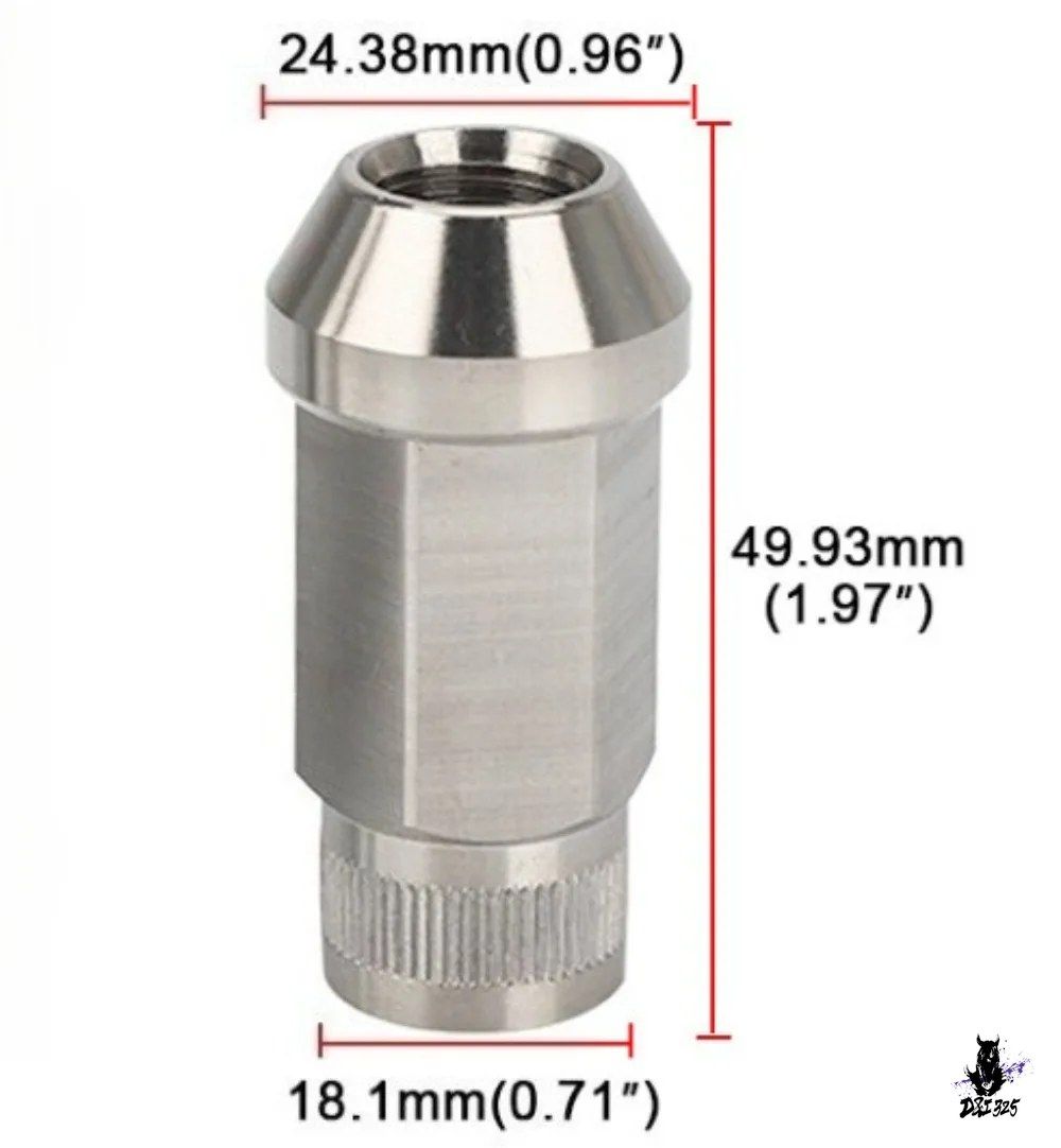 ホイールラグナット ステンレス鋼 M12/M14 19mm 50mm