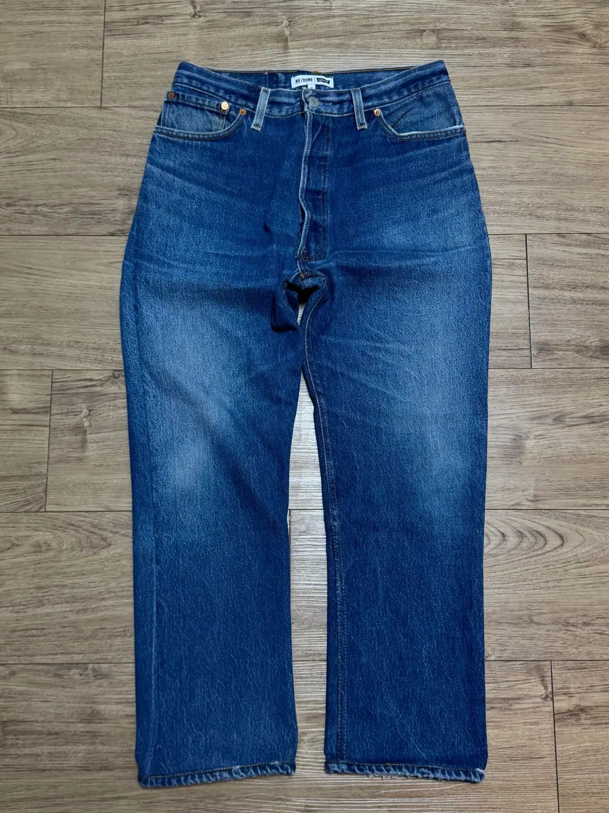 (28) RIIZE (ライズ) x LEVI'S (リーバイス) ハイ ライズ デニム パンツ Indigo