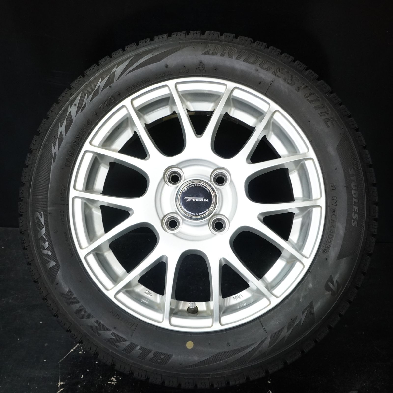 タイヤ・ホイール 155/65r14 VRX2 23年製 スタッドレス 155/65R14 ブリヂストン BLIZZAK VRX2 タイヤ