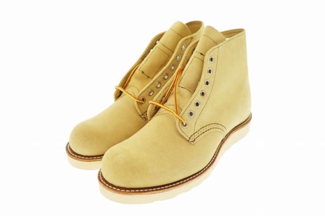 レッドウィング REDWING 犬タグ復刻 18年 8167 スウェード アイリッシュセッター ブーツ US8 26 ベージュ ブランド古着ベクトル 中古▲■ 260621