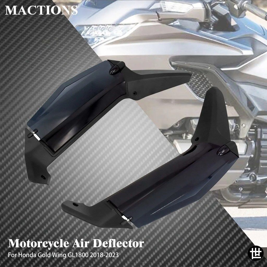 ホンダ ゴールドウイング GL1800 GL1800D ツアー 2018-2023 用 オートバイウインドシールドエアデフレクター サイドウィング ABS フェアリ
