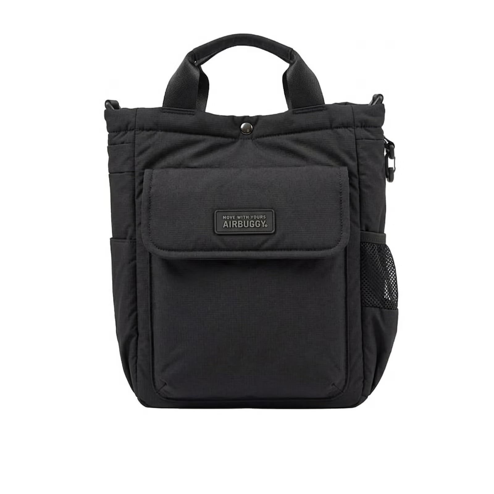 AIRBUGGY WATER PROTECT WALKING BAG BLACK AB0344 エアバギーウォータープロテクトウォーキングバッグ ブラック たっぷり収納お散歩バッグ 手持ちとショルダーの2WAY仕様 撥水加工で急な雨でも安心 消臭タグ付きpms