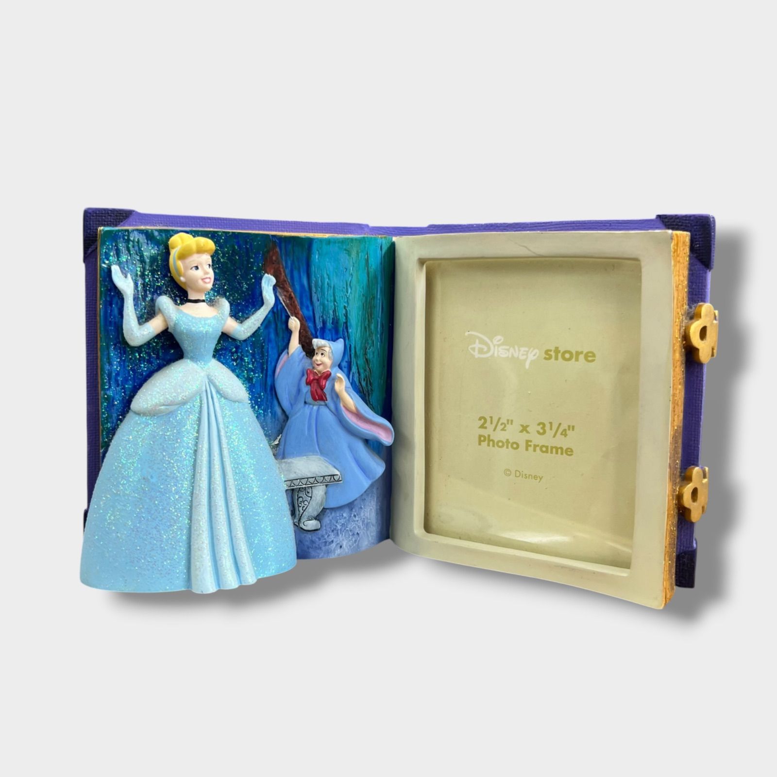 Disney Princess シンデレラ フォトフレーム 写真立て 陶器 ウォルト