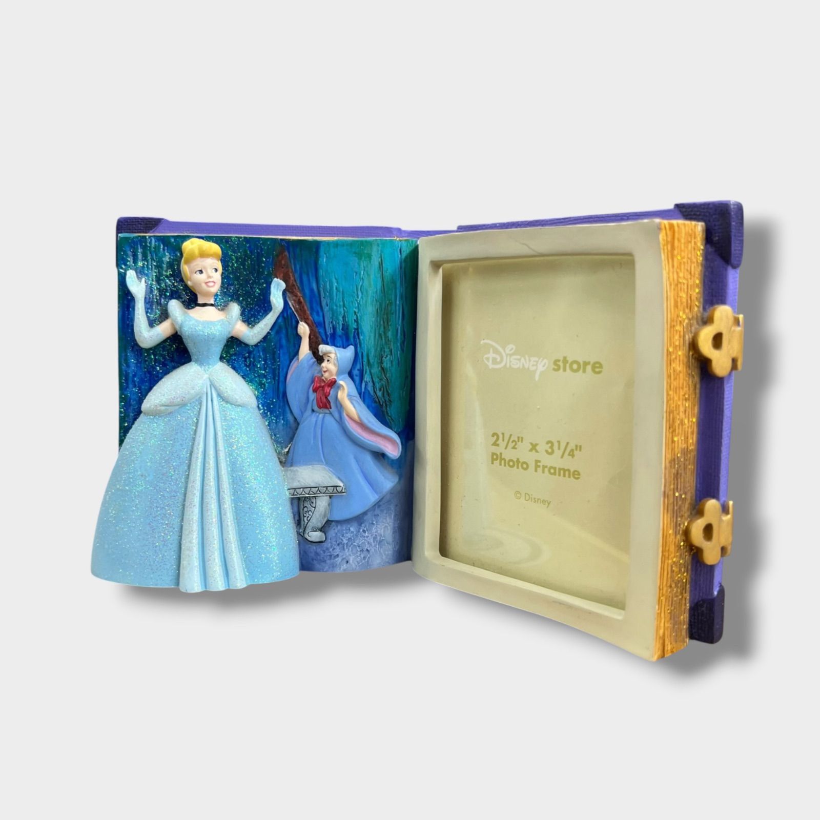 シンデレラ　フォトフレーム Disney Princess シンデレラ フォトフレーム 写真立て 陶器 ウォルト