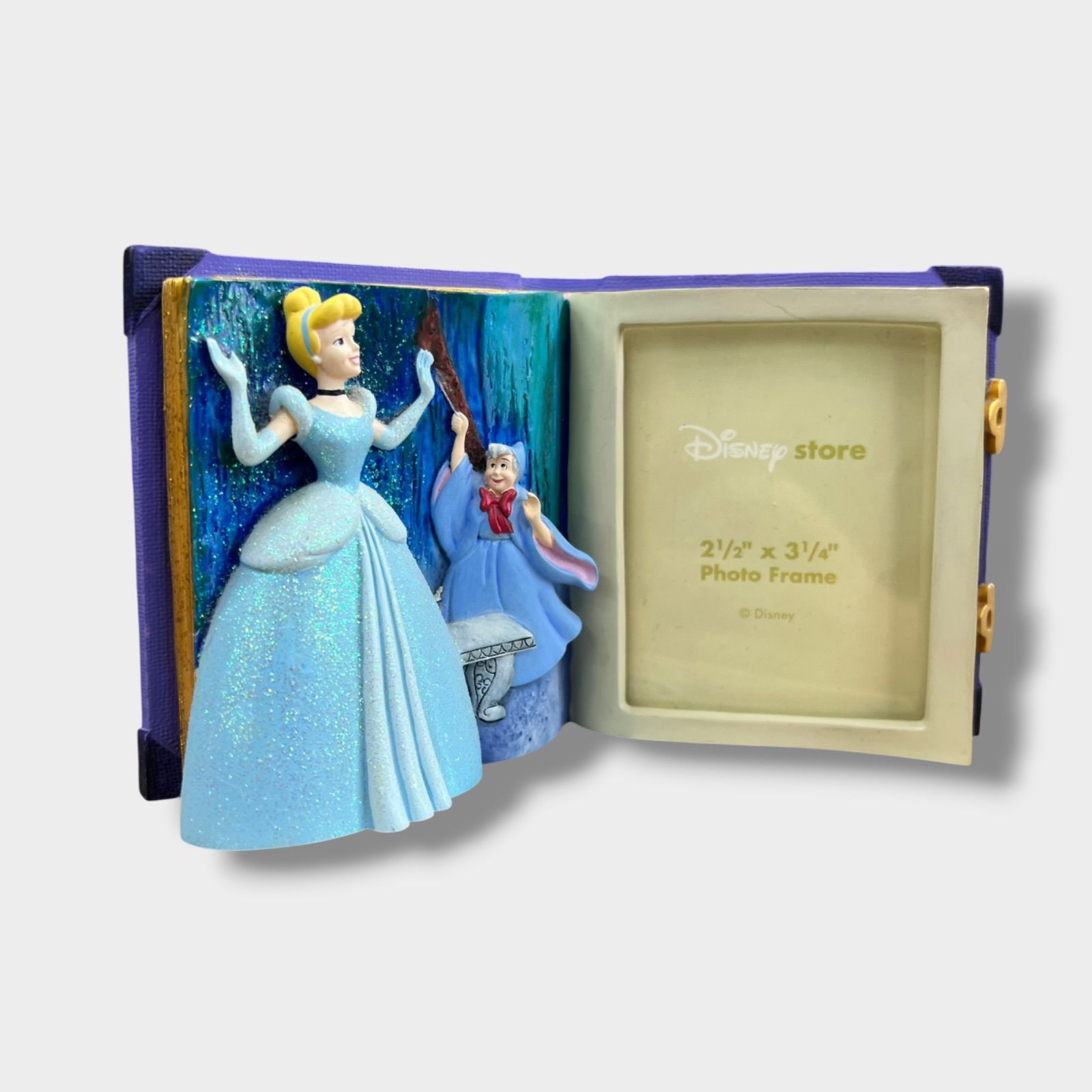 Disney Princess シンデレラ フォトフレーム 写真立て 陶器 ウォルト