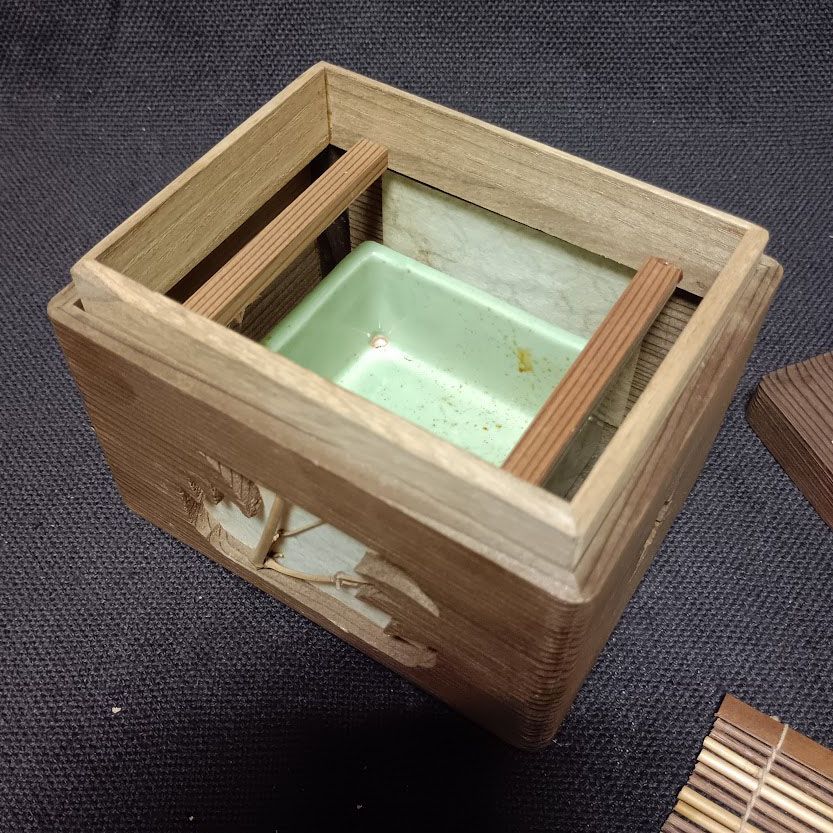 香炉 簾香炉 青磁 杉材 茶道具 香道具 茶席 ア1415 - メルカリ