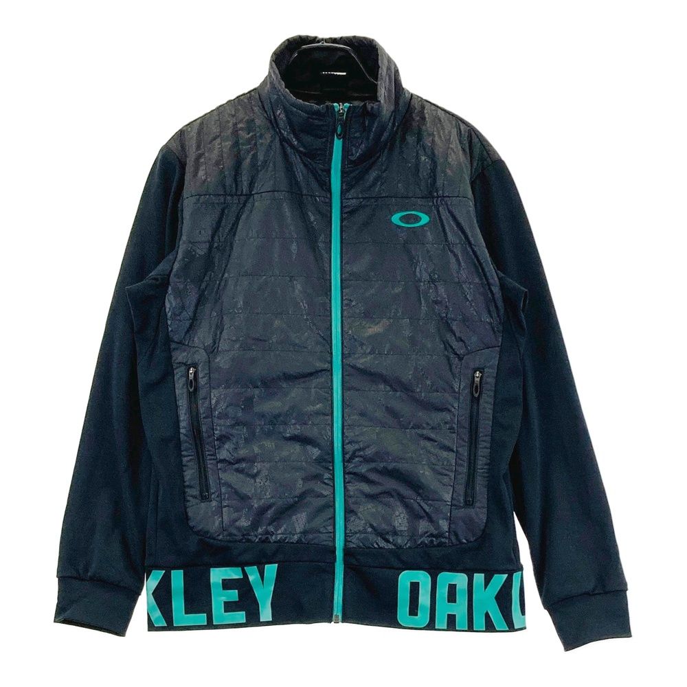 サイズ：l OAKLEY オークリー 461593JP 中綿切替 ジップジャケット 総柄 ブラック系 [240101654285] ゴルフウェア メンズ ストスト