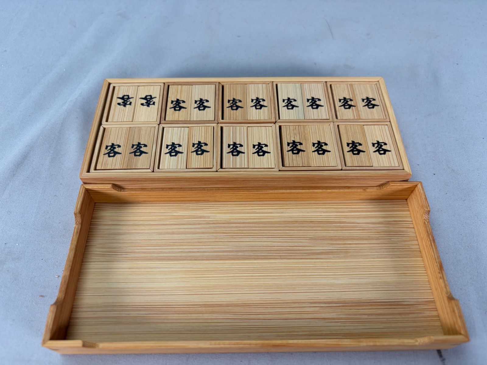 茶道具】七事式 茶歌舞伎 盆 棗5個、花月札、重香合、香箸、折据