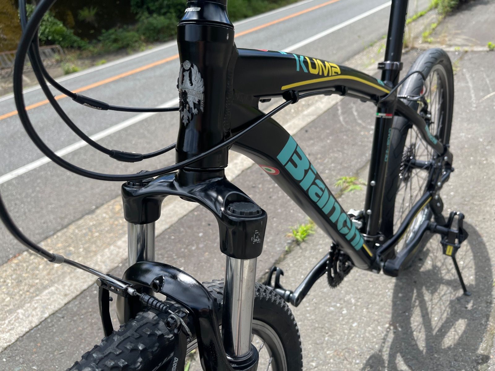 即乘】送料無料 Bianchi ビアンキ MTB KUMA SHIMANO 3X8S 24速 26