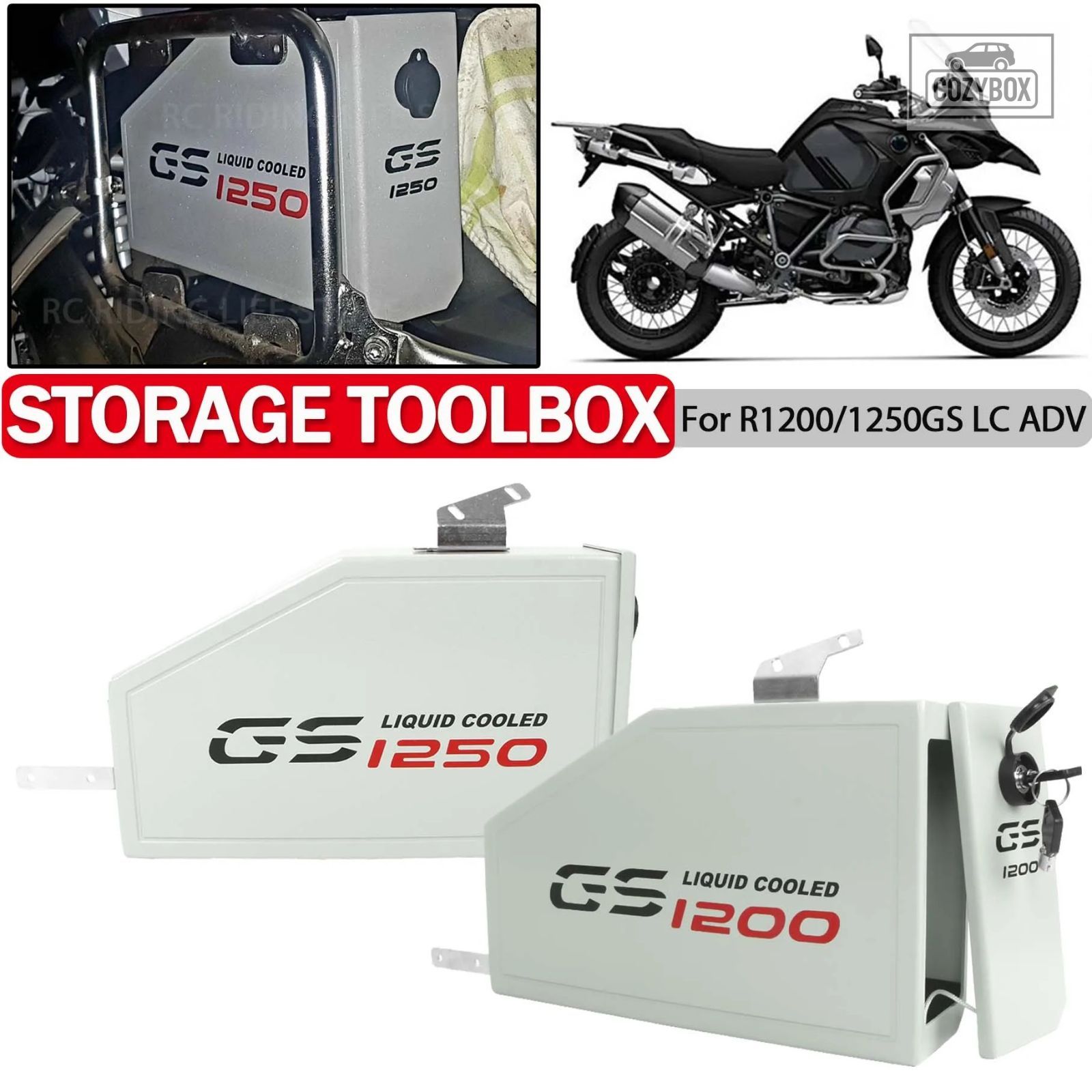 オートバイツールボックス BMW R1200GS R1250GS LC ADV R1200GS 1250GS アドベンチャ