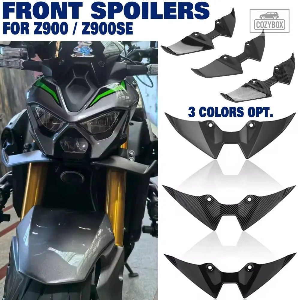 フロント スポイラー Kawasaki Z900 Z900SE 2025+ フロントリップウィンドウイング カ