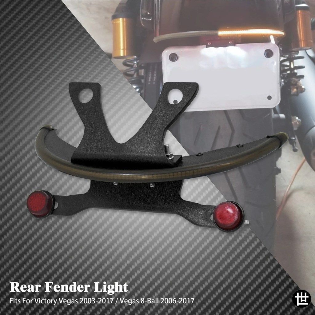 VICTORY VEGAS 2003-2014 - 16 用オートバイ アンバー LED フェンダー スモーク ライセンス レンズ ターン シグナル テール ライト バー ブ