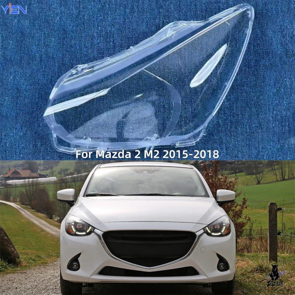 マツダ2 M2 2015-2018年式 ヘッドライトレンズ 透明
