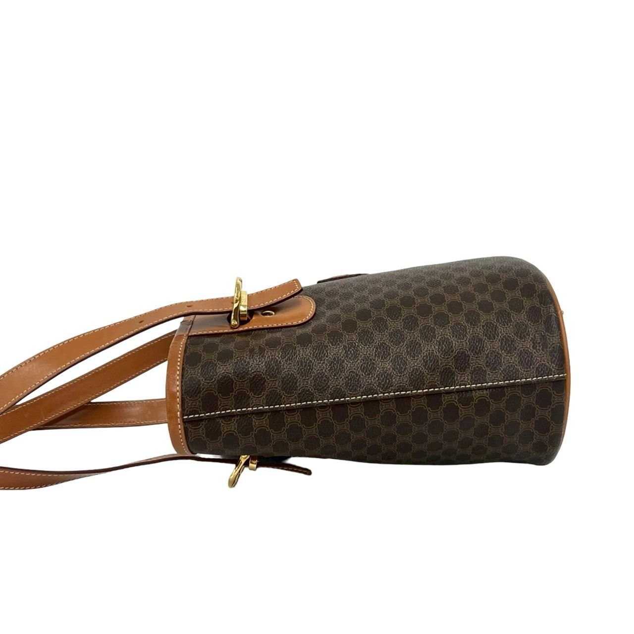 ほぼ未使用 CELINE セリーヌ ヴィンテージ マカダム ブラゾン
