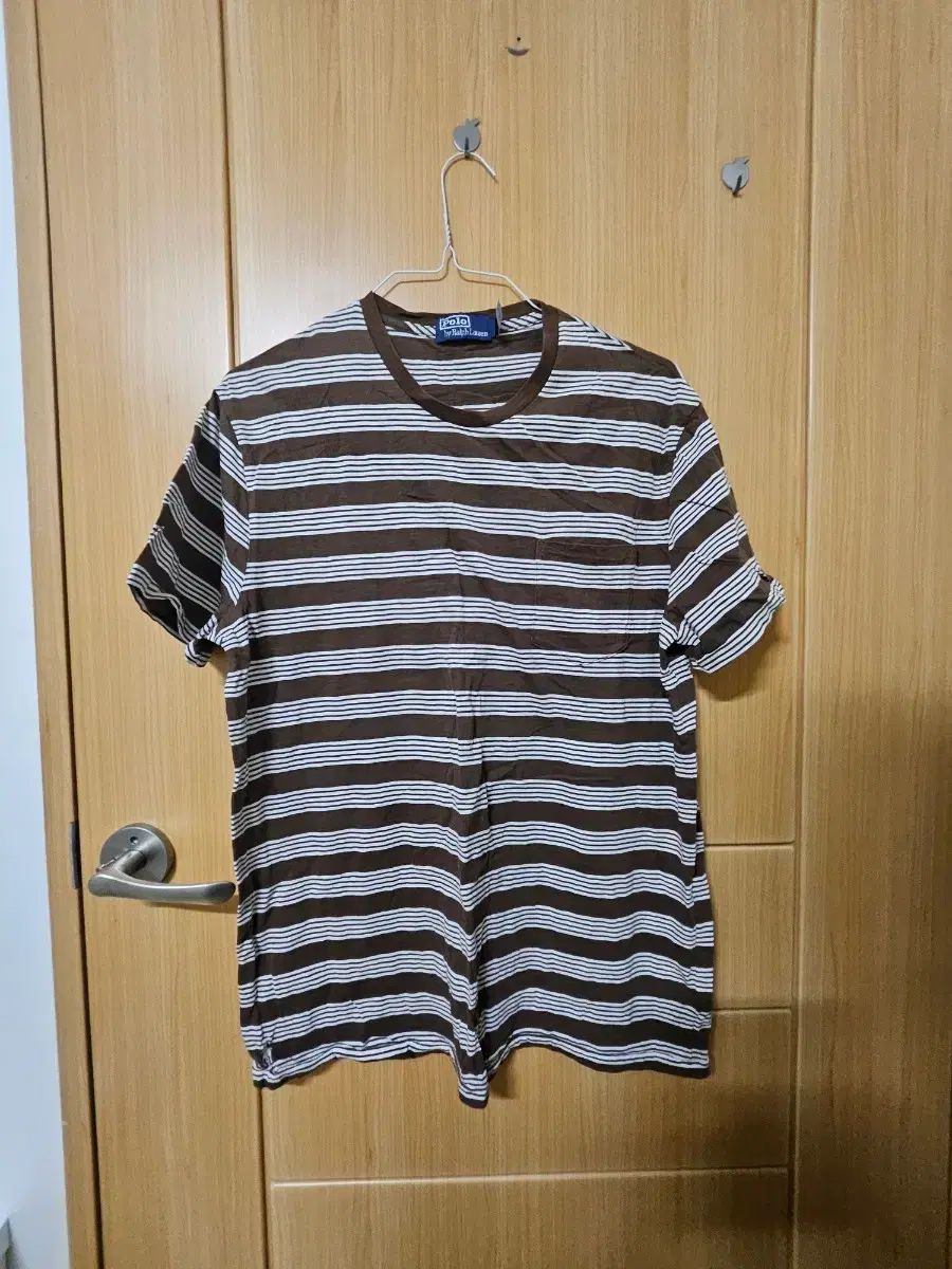 ポロラルフローレン ボーダー柄 半袖 Tシャツ ブラウン 出品