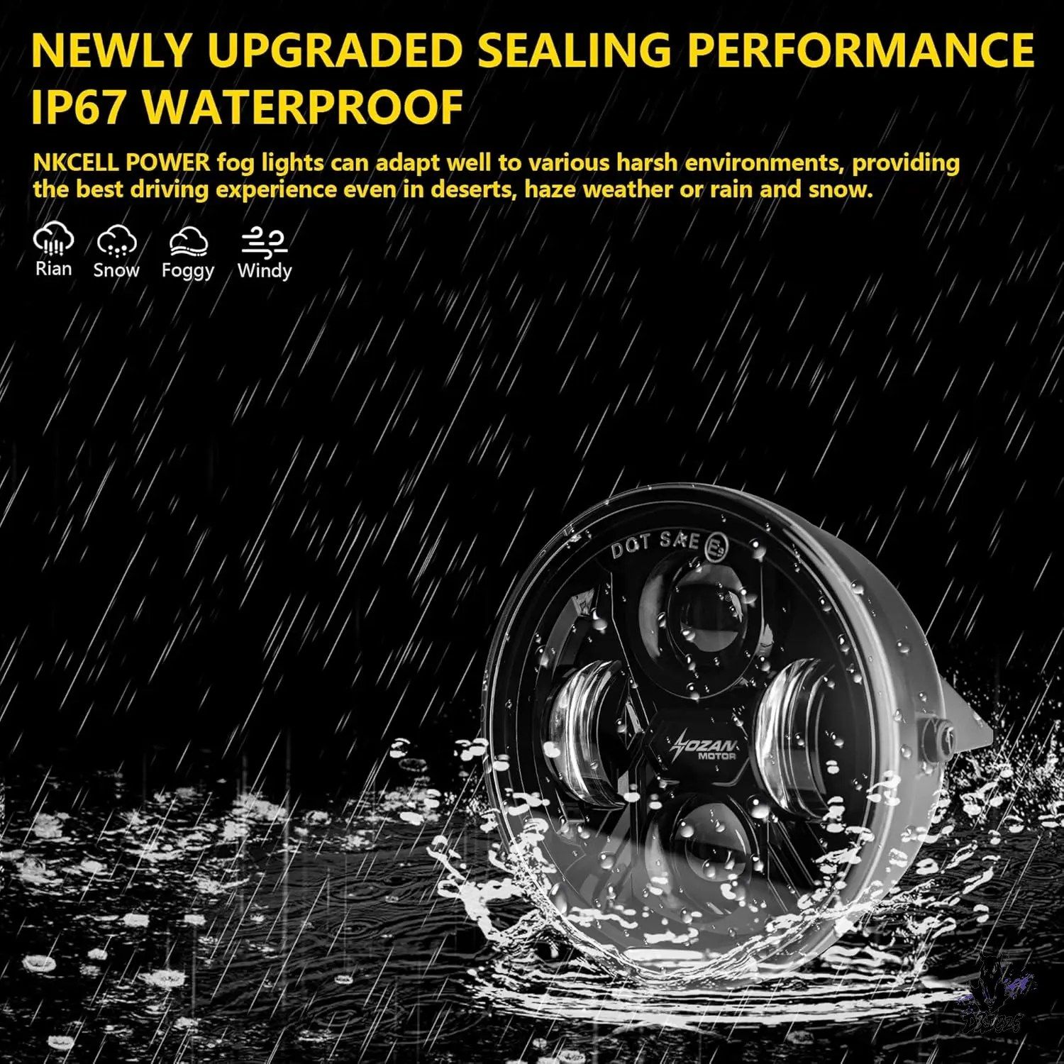 F150 LED フォグランプ 2006-2014年式 4.5インチ丸型 ホワイト 交換用
