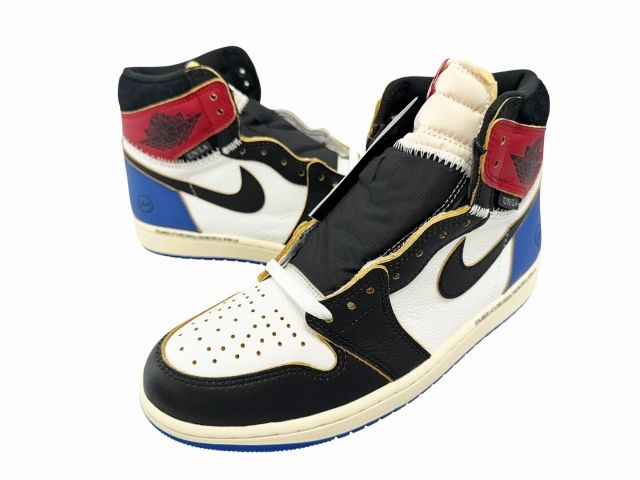 ナイキ NIKE ×UNION ユニオン ×fragment design フラグメントデザイン Air Jordan 1 High OG ナイキ エアジョーダン1 ハイ IO7847-002 26.5 マルチカラー ブランド古着ベクトル 中古▲■260621